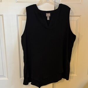 Chico's Black Sleeveless Blouse